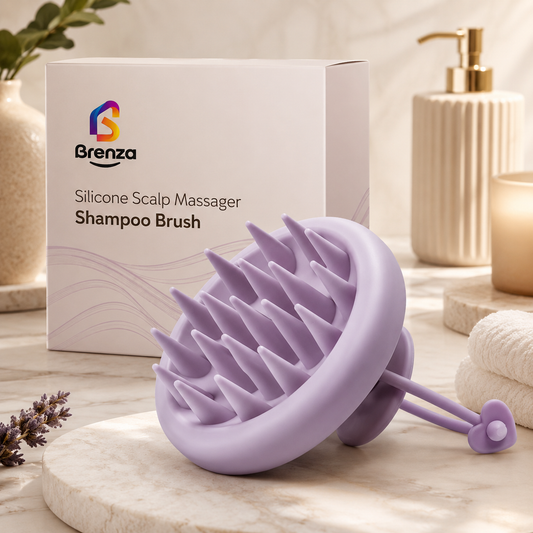 Brenza Silicone Scalp Massager Shampoo Brush