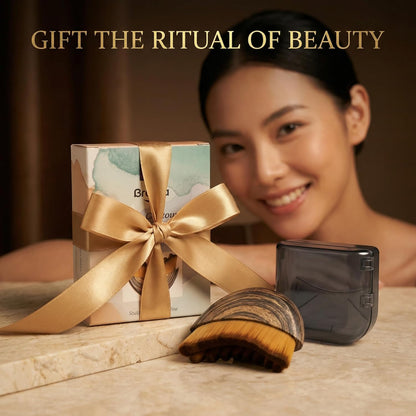 Brenza Lymphatic Contour Face Brush – Facial Sculpting Tool for Lymphatic Drainage