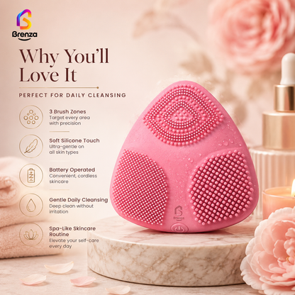 Brenza Skinpod Silicone Facial Cleansing Brush